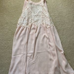 Peach lace dress